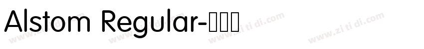 Alstom Regular字体转换
